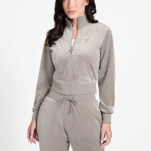 GUESS Women's Beige Bomber Jacket